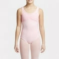 thumbnail image 1 of Capezio Girls Melodic Tank Leotard With Crisscross Strap Back, Pink, Intermediate Kids Female, 1 of 1