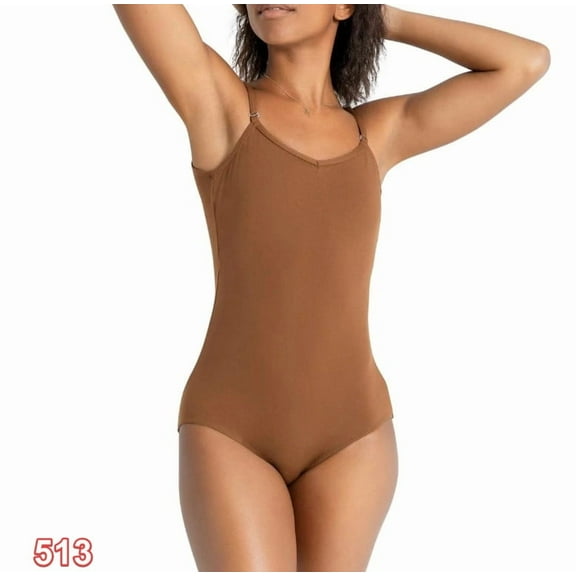 Capezio TB1420C Camisole Leotard w/ Adjustable Straps - Girls M (Size#:Brown  M;)