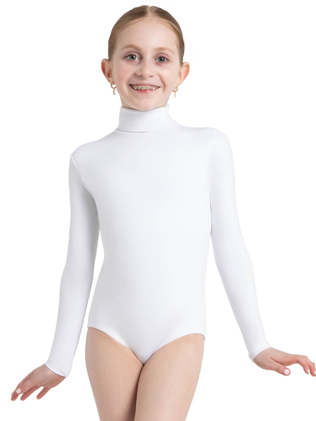 Capezio Big Girls Team Basic Long Sleeve Leotard (TB134C) -Pink