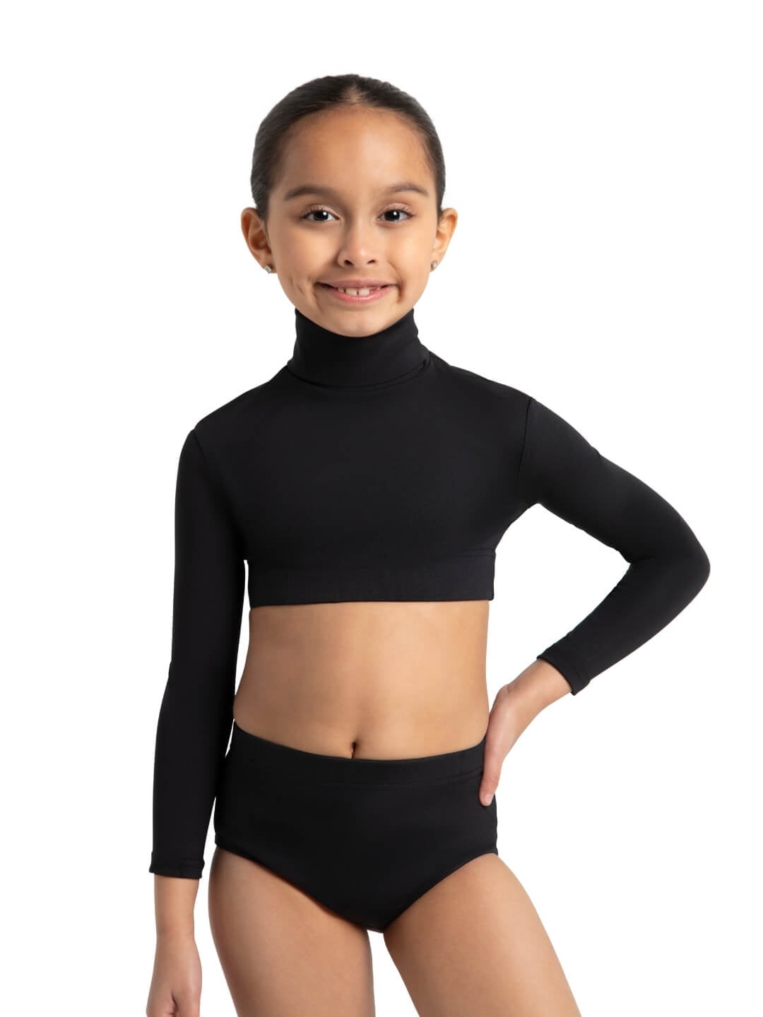 Capezio Turtleneck Long Sleeve Top Girls