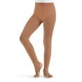 thumbnail image 1 of Capezio Ultra Soft Self Knit Waistband Stirrup Tight - Girls, 1 of 5