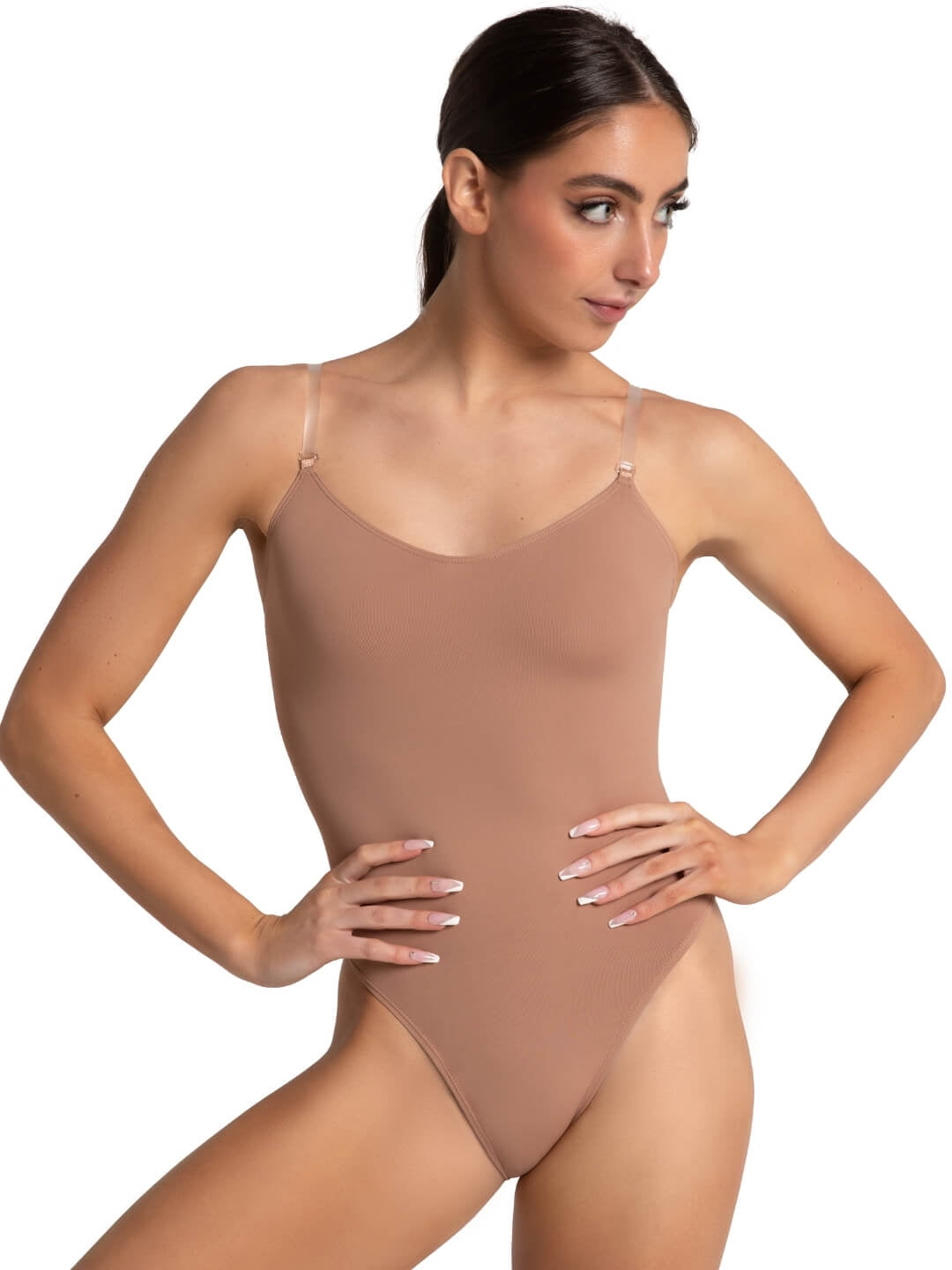 Camisole Leotard w/See-Through Straps by Body Wrappers : 266, On