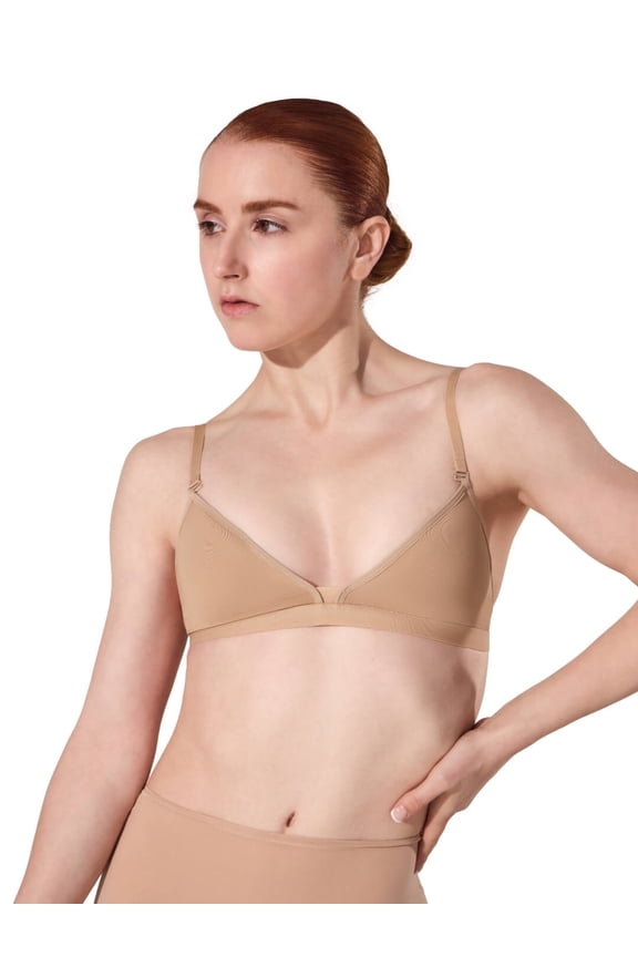 Deep Neck Clear Back Bra