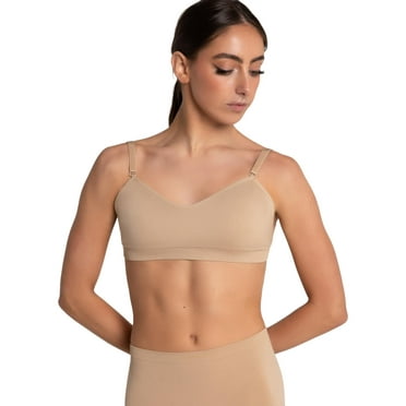 Capezio Seamless Clear Back Sweetheart Bandeau Bra