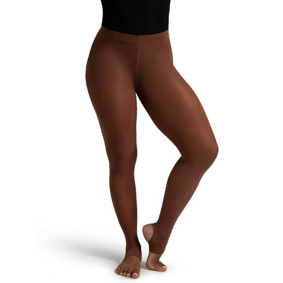 Capezio Ultra Soft Self Knit Waistband Stirrup Tight