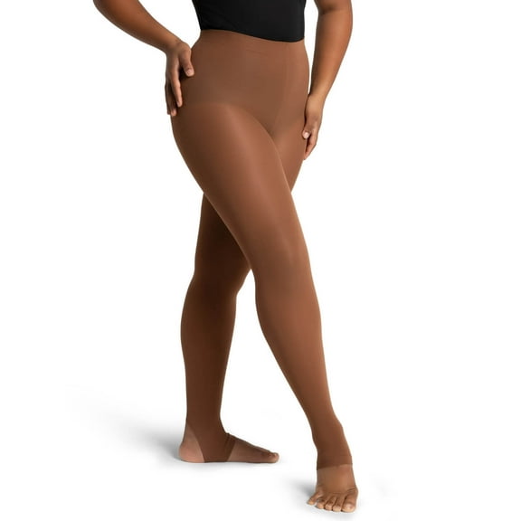 Capezio Ultra Soft Self Knit Waistband Stirrup Tight