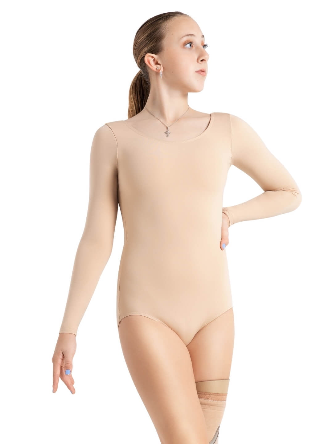 Beige leotard hotsell