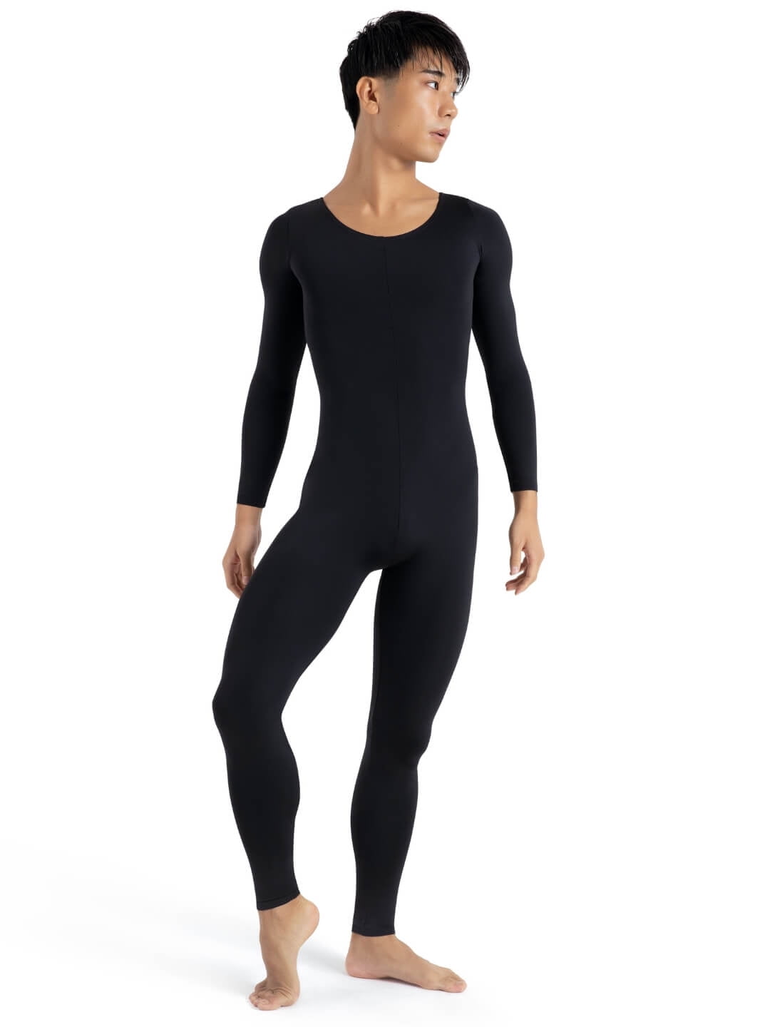  MSemis Woman's Glossy Spandex Full Bodysuit Catsuit Yoga Dance  Jumpsuit Round Neck Long Sleeve Body Stocking Black Medium: Clothing, Shoes  & Jewelry