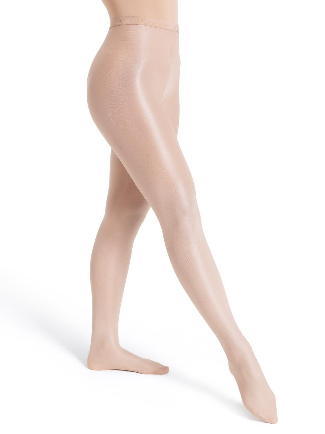  Capezio girls Girls' Ultra Shimmery Footed Tight