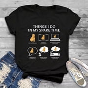 Capibara Rodent T-shirt, 6 Things I Do In My Spare Time Pet Capybara Shirt, Ador