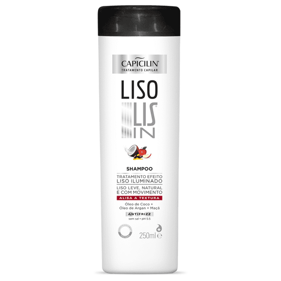 Capicilin - Linha Liso Lis In - Shampoo 250 Ml - (Smooth Lis In Collection - Shampoo 8.45 Fl oz)