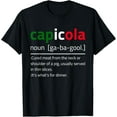 thumbnail image 1 of Capicola Gabagool Italian Flag Funny Sarcasm Description T-Shirt, 1 of 4