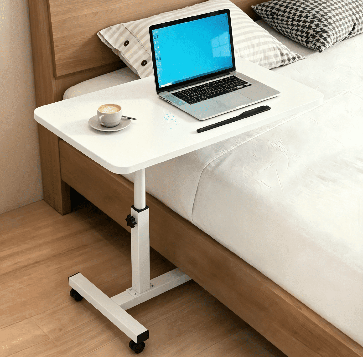 Capino Height Adjustable Electric Standing Desk, 60x 40 Inches Sit Stand up Desk, Memory Computer Home Office Desk (white)