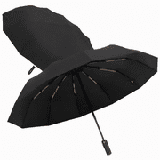 Premium Auto Folding Umbrella for Rain and Sun - Durable, Light & Portable for Women & Men , Fits Backpack & Cars