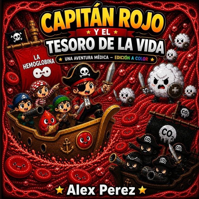 CapitÃ¡n Rojo y el Tesoro de la Vida: Una Aventura MÃ©dica para NiÃ±os, (Paperback)