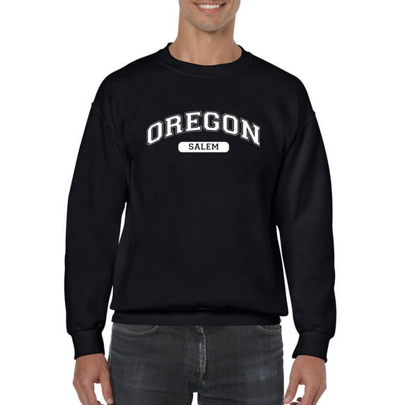 Capital City Of Oregon. Men Sweatshirt, Male Large