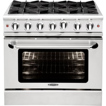 Capital Cooking MCOR366-N 36 Inch Wide 4.9 Cu. Ft. Free Standing Natural Gas Ran