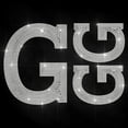 thumbnail image 1 of Capital G Iron on Rhinestone Decal Alphabet Letter Hotfix Transfer Sticker Large G Heat Transfer Patch Bling Clothing Repair Applique for T-Shirt Hat Jacket Garment Bag DIY Decor, 1 of 8