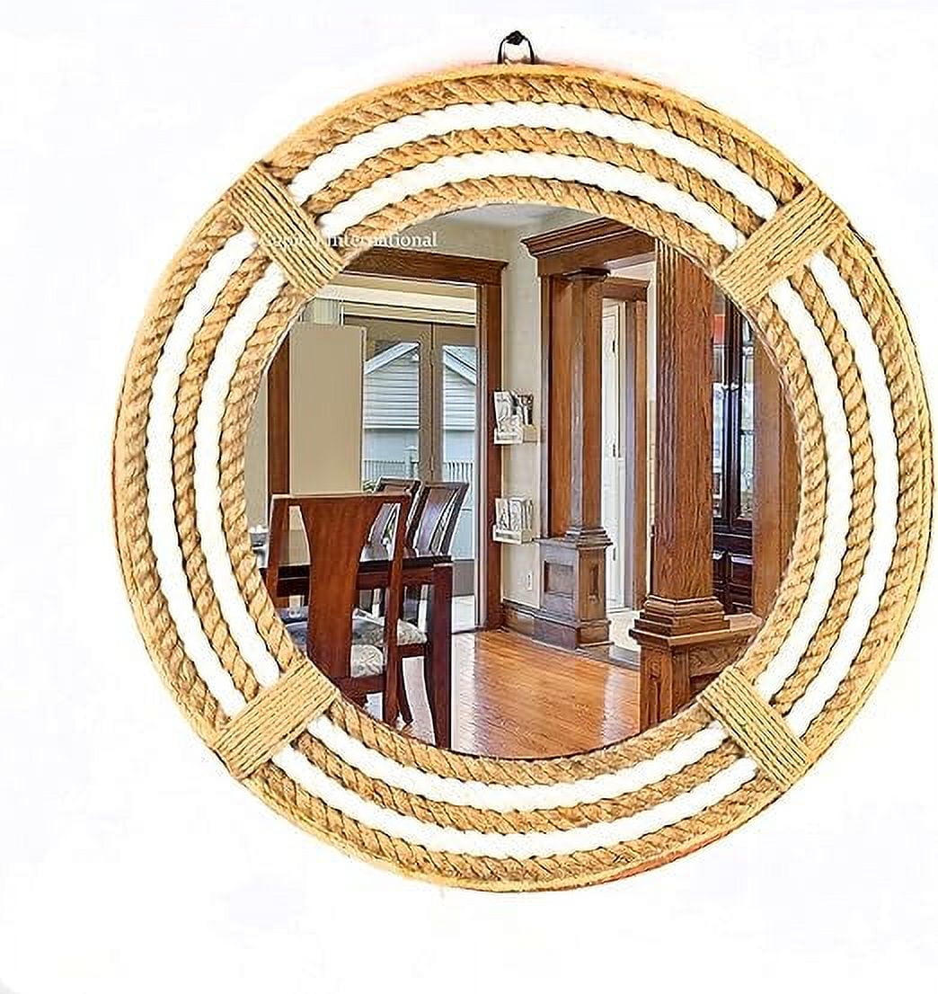 Capital International Nautical Antique Style Round Rope Mirror for