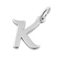thumbnail image 1 of Capital K Simple Alphabetical 925 Sterling Silver Valentines Day Gifts Pendant Jewelry, 1 of 2