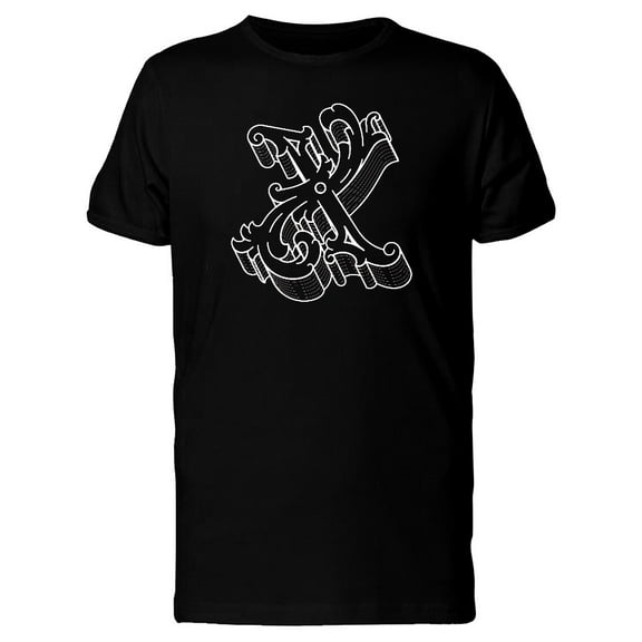 Capital Letter X T-Shirt Men -Image by Shutterstock, Male Medium