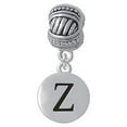 thumbnail image 1 of Capital Letter - Z - Pebble Disc - Large Rope with Cross Beads Charm Bead, 1 of 1