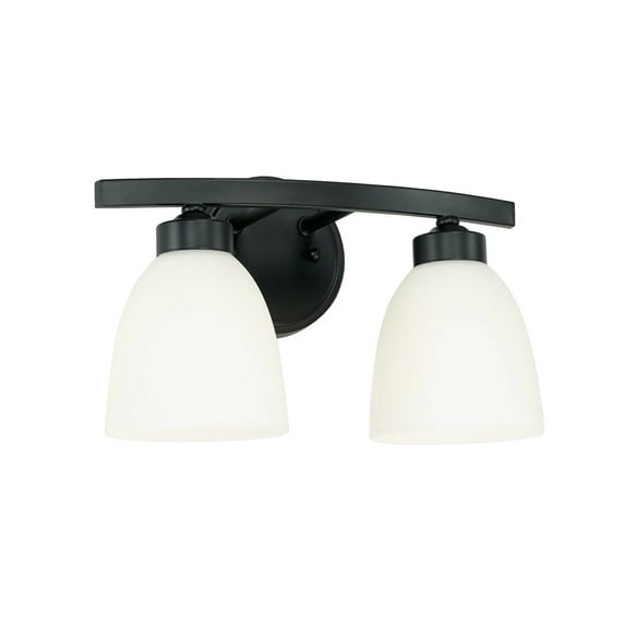Capital Lighting 114321-333 Jameson 2 Light 13 Wide Bathroom Vanity Light - Black
