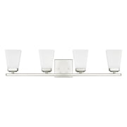 Capital Lighting 114441PN-334 Baxley 4 Light 31" Wide Bathroom Vanity Light - Nickel