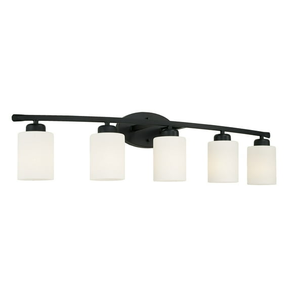 Capital Lighting 115251-338 Dixon 5 Light 37" Wide Bathroom Vanity Light - Black