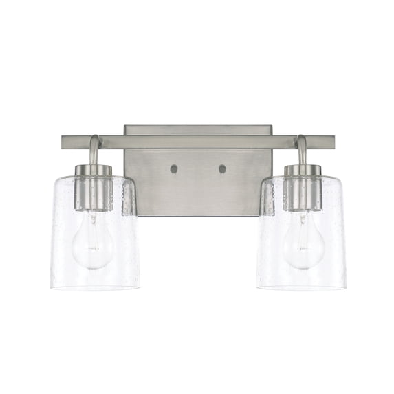 Capital Lighting 128521BN-449 Greyson 2 Light 15" Wide Bathroom Vanity Light - Nickel