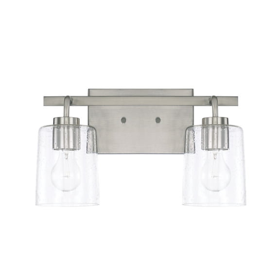 Capital Lighting 128521BN-449 Greyson 2 Light 15" Wide Bathroom Vanity Light - Nickel