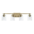 thumbnail image 1 of Capital Lighting 128541AD-449 Greyson 4 Light 34" Wide Bathroom Vanity Light - Brass, 1 of 7