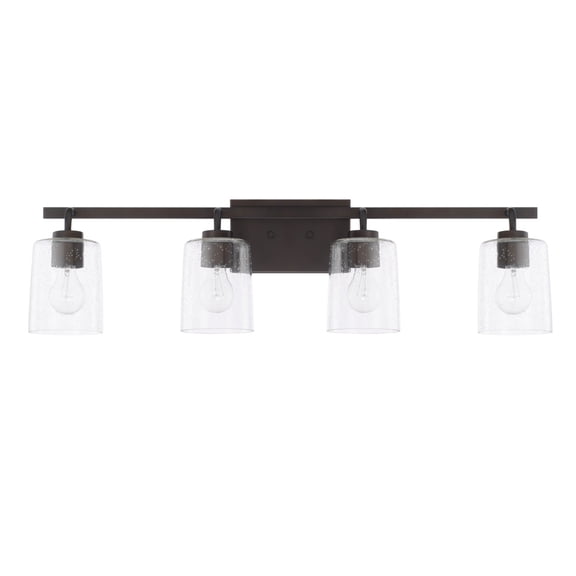 Capital Lighting 128541-449 Greyson 4 Light 34" Wide Bathroom Vanity Light - Bronze