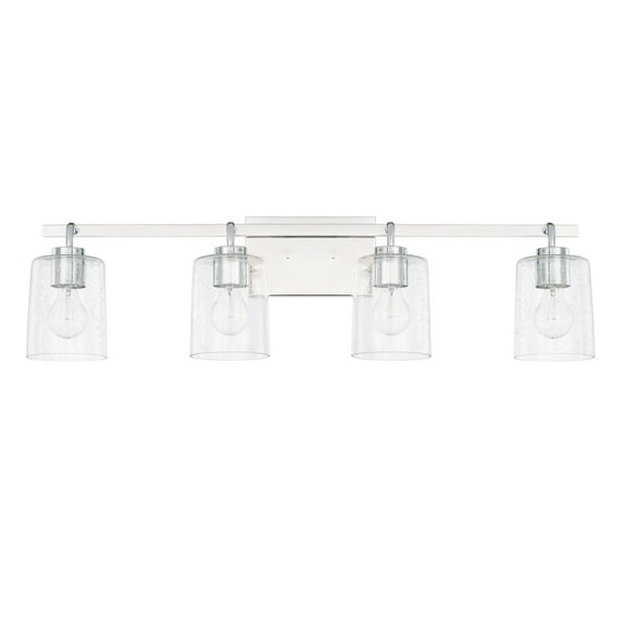 Capital Lighting 128541-449 Greyson 4 Light 34" Wide Bathroom Vanity Light - Chrome