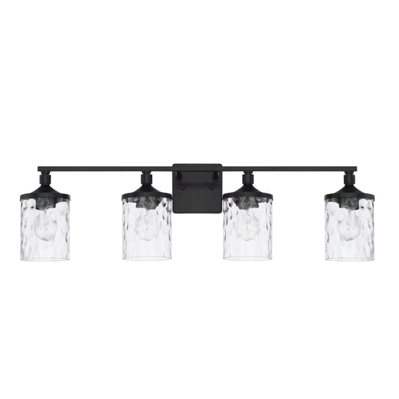 Capital Lighting 128841-451 Colton 4 Light 34" Wide Bathroom Vanity Light - Black