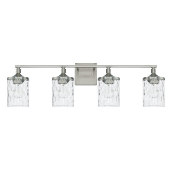 Capital Lighting 128841-451 Colton 4 Light 34" Wide Bathroom Vanity Light - Nickel