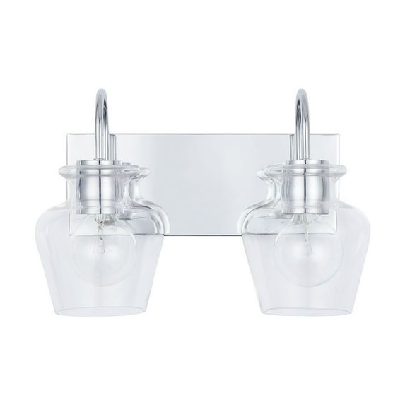 Capital Lighting 138121-490 Danes 2 Light 15" Wide Bathroom Vanity Light - Chrome