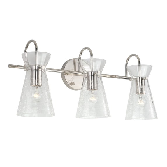 3 Light Bath Vanity-Polished Nickel Finish Capital Lighting 142431Pn
