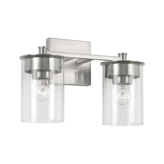 Capital Lighting 146821-532 Mason 2 Light 14" Wide Bathroom Vanity Light - Nickel