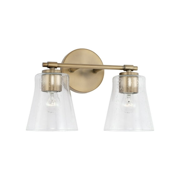 Capital Lighting 146921-533 Baker 2 Light 14" Wide Bathroom Vanity Light - Brass