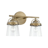 Capital Lighting 147021-534 Madison 2 Light 14" Wide Bathroom Vanity Light - Brass
