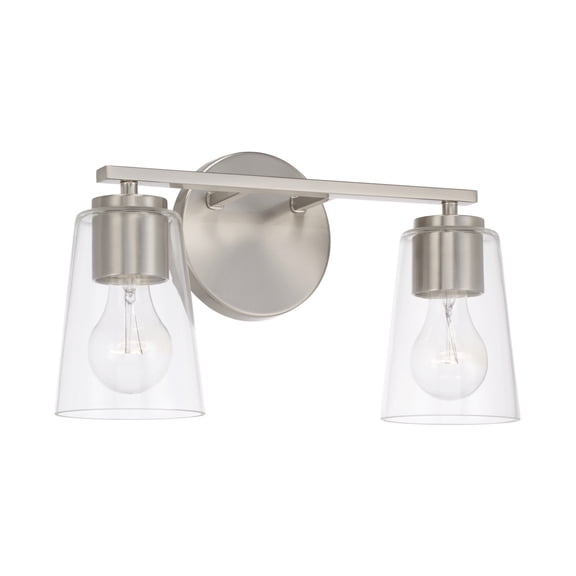 Capital Lighting 148621-537 Portman 2 Light 15" Wide Vanity Light - Nickel
