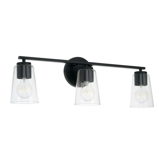 Capital Lighting 148631-537 Portman 3 Light 25" Wide Vanity Light - Black
