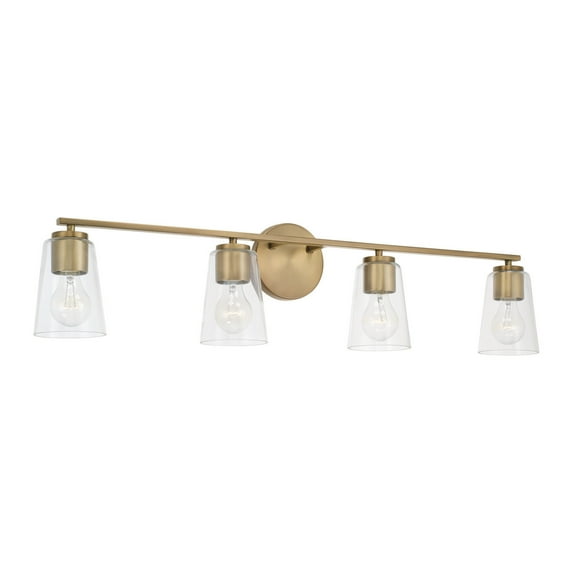 Capital Lighting 148641-537 Portman 4 Light 36" Wide Vanity Light - Brass