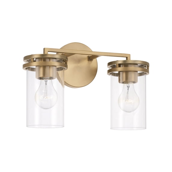 Capital Lighting 148721-539 Fuller 2 Light 15" Wide Vanity Light - Brass