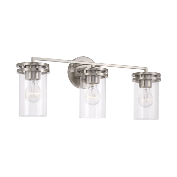 Capital Lighting 148731BN-539 Fuller 3 Light 24" Wide Vanity Light - Nickel