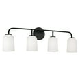 thumbnail image 1 of Capital Lighting 148841MB-542 Lawson 4 Light 33" Wide Vanity Light - Black, 1 of 7