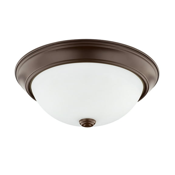 Capital Lighting 214722 2 Light 5-1/4" Tall Flush Mount Bowl Ceiling Fixture - Bronze