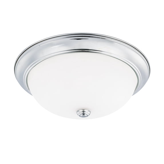 Capital Lighting 214731 3 Light 15" Wide Flush Mount Bowl Ceiling Fixture - Chrome