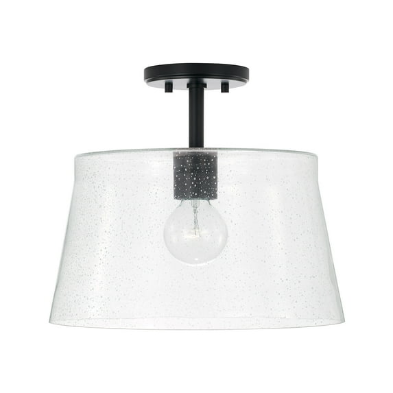 Capital Lighting 246911 Baker 14" Wide Semi-Flush Ceiling Fixture / Pendant - Black